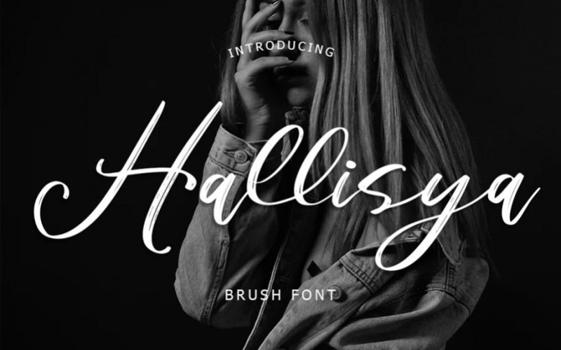 Hallisya Brush Font