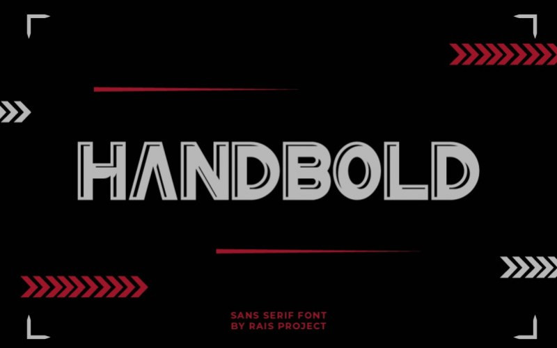 Handbold Display Font