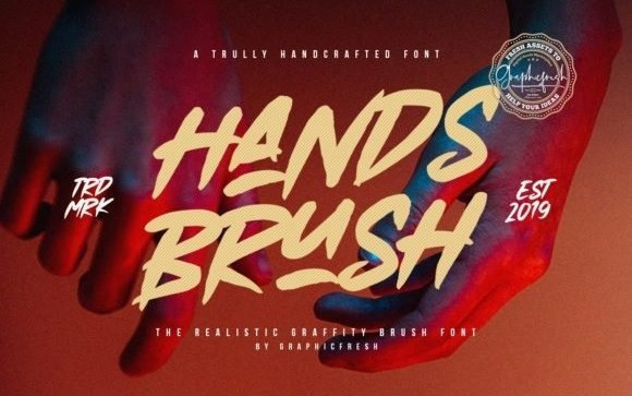 Hands Brush Font