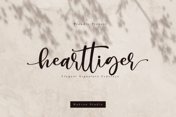 Hearttiger Script Font