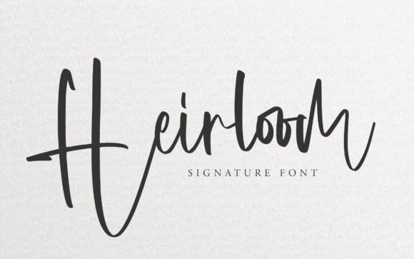 Heirloom Script Font