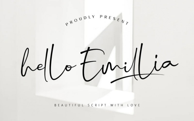 Hello Emillia Handwritten Font