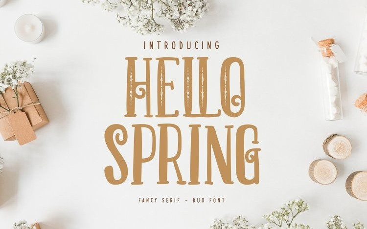 Hello Spring Display Font