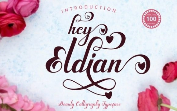 Hey Eldian Calligraphy Font