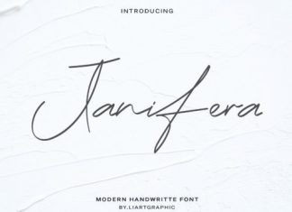Janifera Handwritten Font