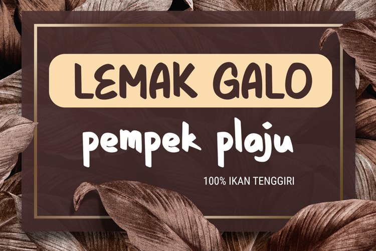 Kacang Goreng Display Font