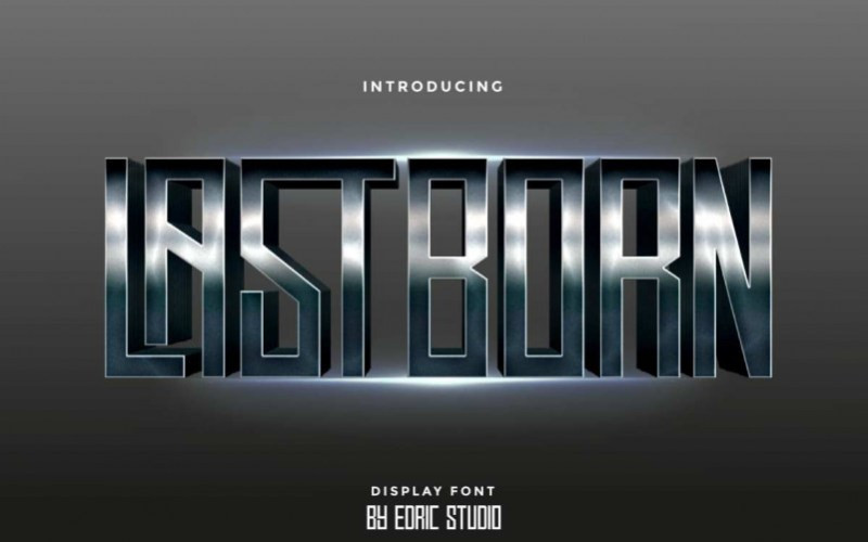 Lastborn Display Font