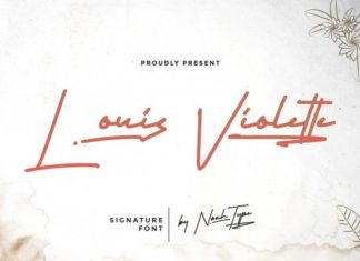 Louis Voulette Handwritten Font