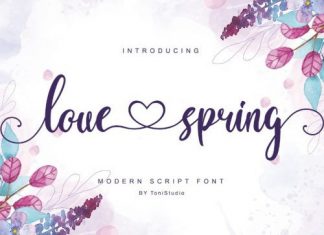 Love Spring Calligraphy Font