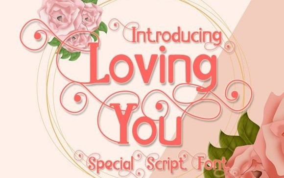 Loving You Display Font