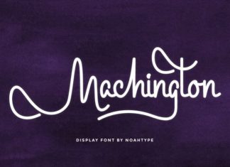 Machington Handwritten Font