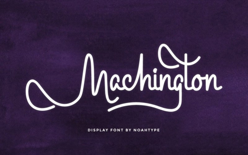 Machington Handwritten Font