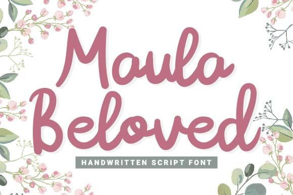 Maula Beloved Script Font