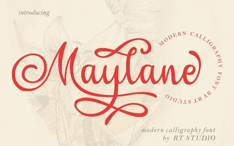 Maylane Calligraphy Font