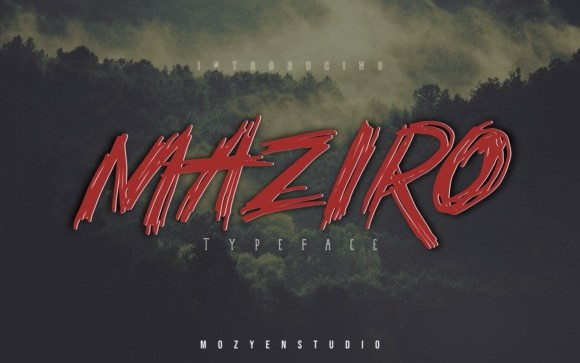 Maziro Brush Font