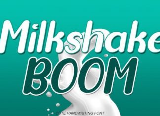 Milkshake Boom Display Font