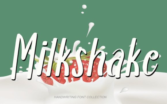 Milkshake Display Font