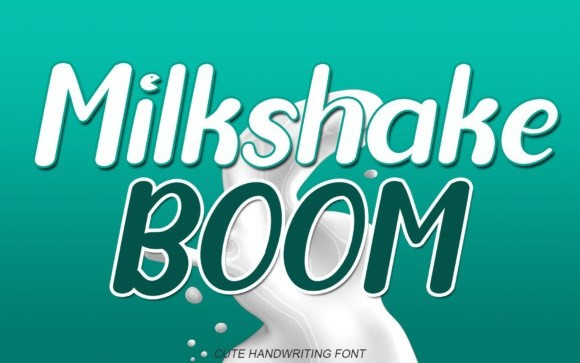 Milkshake Boom Display Font