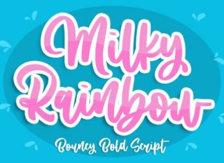 Milky Rainbow Script Font