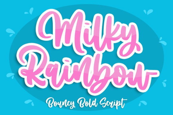 Milky Rainbow Script Font