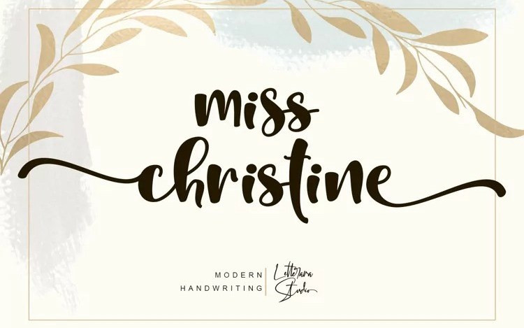 Miss Christine Script Font