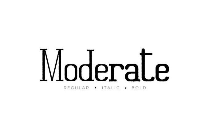 Moderate Display Font