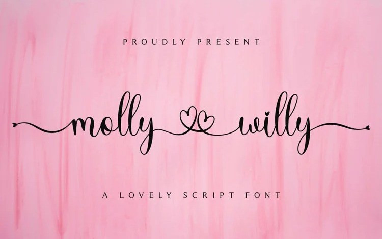 Molly Willy Calligraphy Font