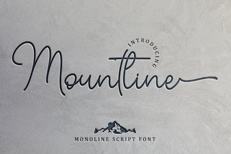 Mountline Handwritten Font