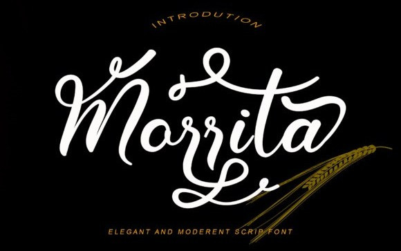 Morrita Calligraphy Font