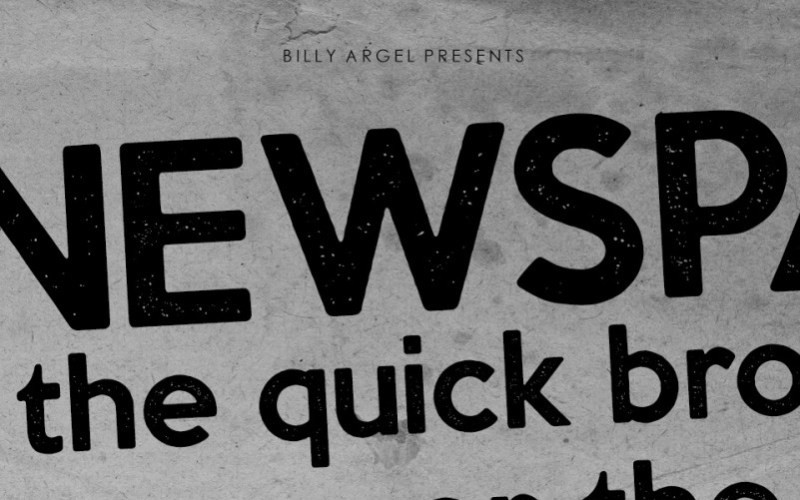 NEWSPAPER Display Font