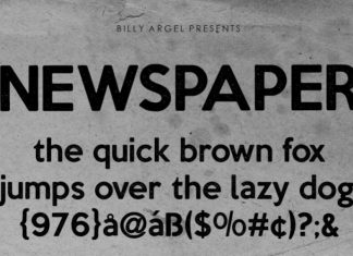 NEWSPAPER Display Font