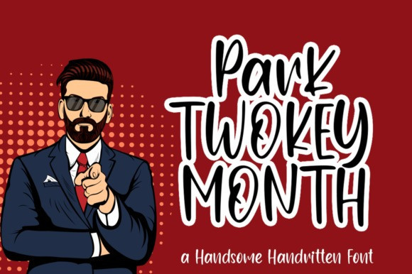 Park Twokey Month Script Font