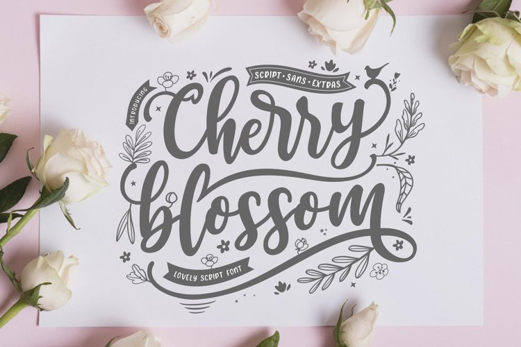 Cherry Blossom Script Font