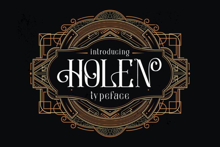 HOLEN Display Font