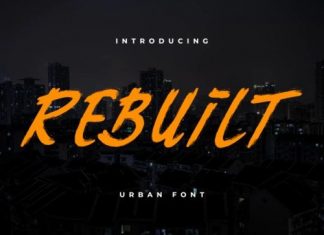 Rebuilt Brush Font