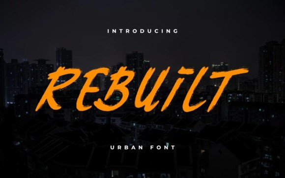 Rebuilt Brush Font