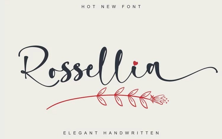 Rossellia Script Font