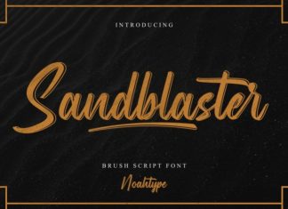 Sandblaster Script Font