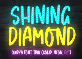 Shining Diamond Display Font