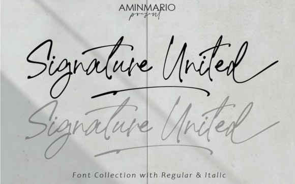 Signature United Script Font