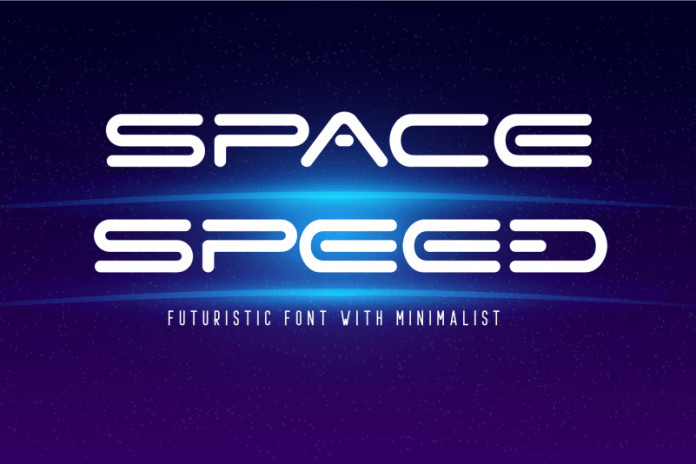 Space Speed Display Font