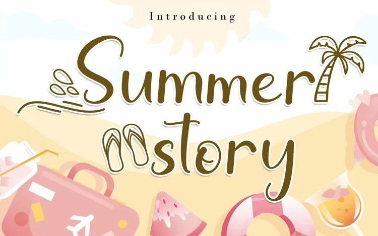 Summer Story Script Font