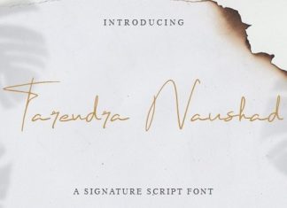 Tarendra Naushad Handwritten Font