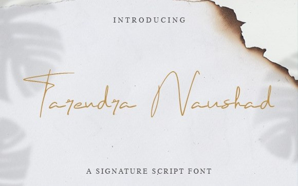 Tarendra Naushad Handwritten Font