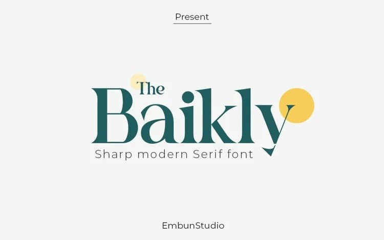 The Baikly Serif Font