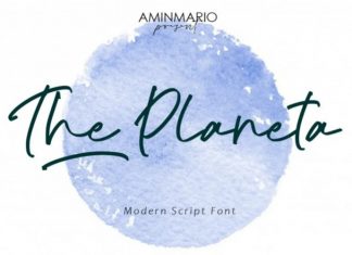 The Planeta Handwritten Font