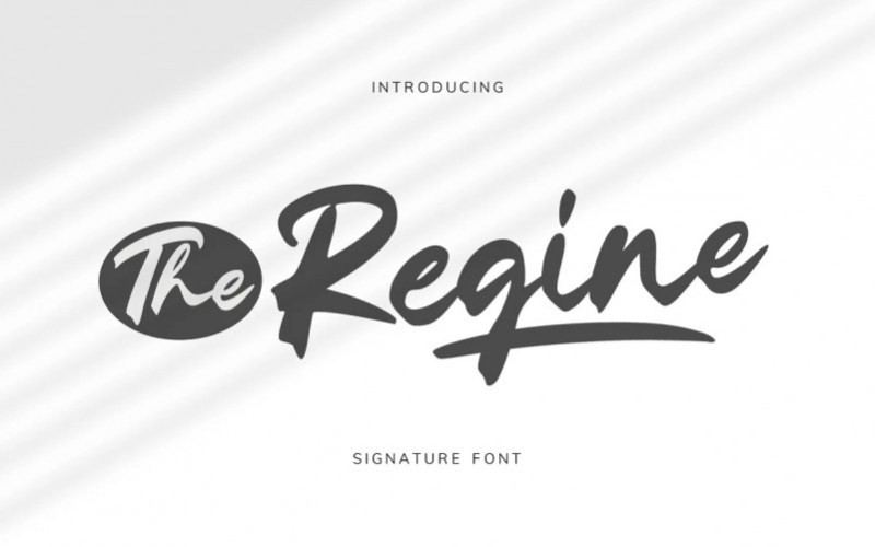 The Regine Script Font