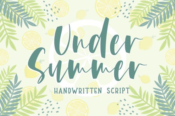 Under Summer Script Font