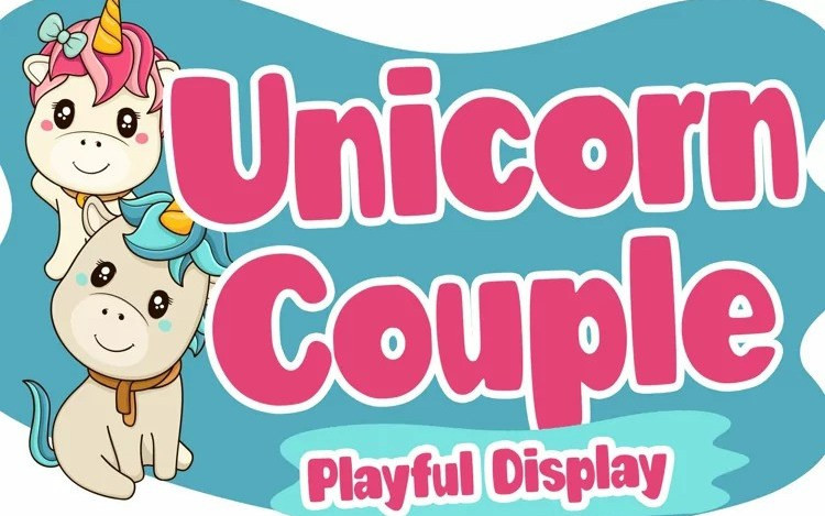 Unicorn Couple Display Font