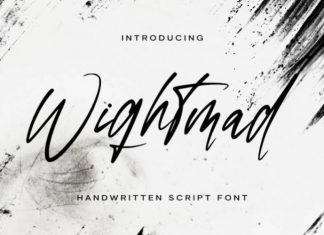 Wightmad Handwritten Font